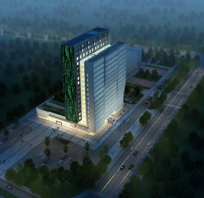 Sketchup办公模型|高层办公楼,现代风格 Sketchup办公模型|高层办公楼,现代风格