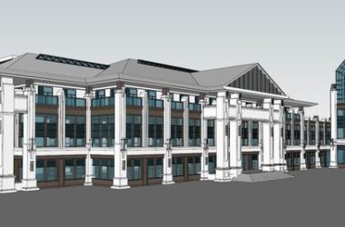 Sketchup住宅模型|多层住宅活动中心,古典风格-BIM建筑网