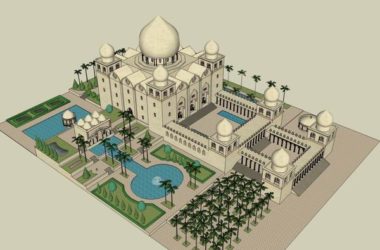 Sketchup古建筑模型|多层古堡,古典风格,古建-BIM建筑网