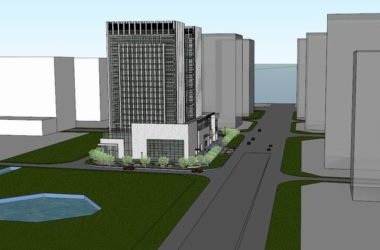 Sketchup办公模型|高层办公楼,现代风格-BIM建筑网