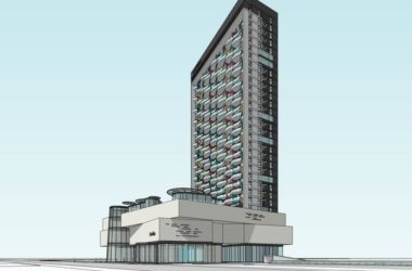 Sketchup办公模型|高层办公楼,商业,现代风格-BIM建筑网