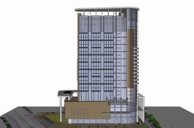 Sketchup办公模型|高层办公楼,现代风格-BIM建筑网