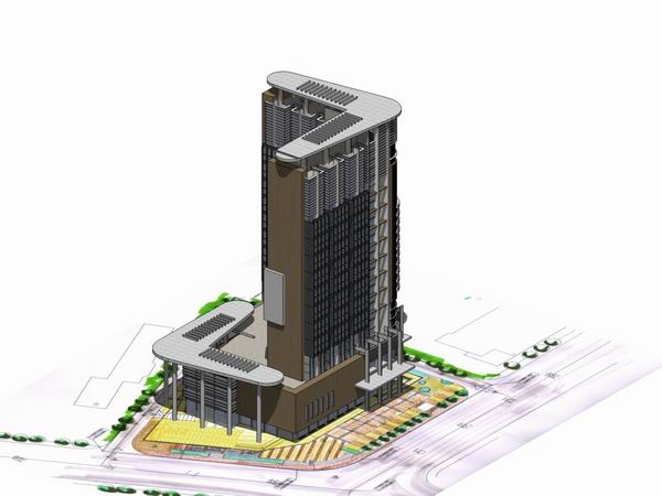 Sketchup办公模型|高层办公楼,现代风格 Sketchup办公模型|高层办公楼,现代风格