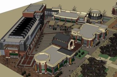 Sketchup商业模型|多层商业街,步行街,美式古典风格-BIM建筑网