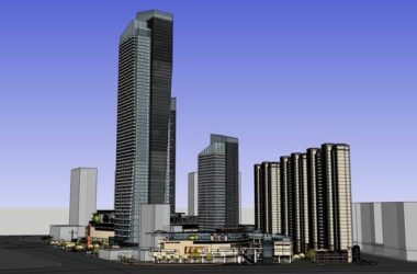 Sketchup综合体模型|超高层办公楼,住宅,商业,综合体,现代风格-BIM建筑网