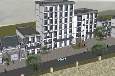 Sketchup商业模型|多层仿古滨水街,商业,现代中式风格-BIM建筑网