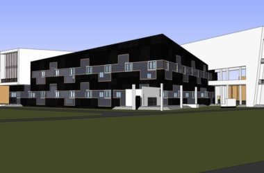 Sketchup学校模型|多层辽宁美术职业学校,校园教育建筑,现代风格-BIM建筑网