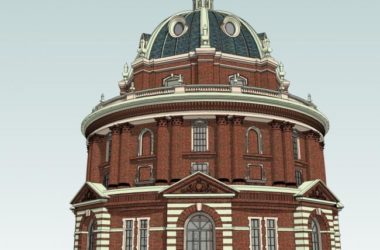 Sketchup古建筑模型|多层穹顶古塔,英式古典风格,古建-BIM建筑网