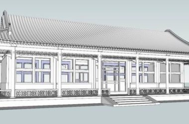 Sketchup古建筑模型|多层歇山顶,中式风格 ,古建-BIM建筑网