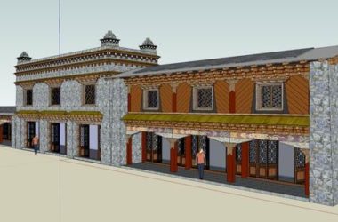 Sketchup商业模型|多层藏族传统沿街商铺,商业,古典风格-BIM建筑网