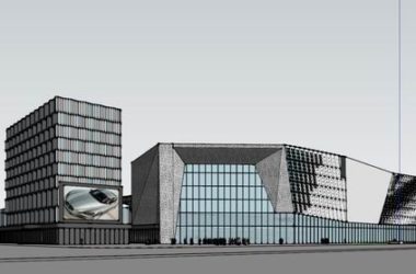 Sketchup商业模型|多层商城,现代风格-BIM建筑网