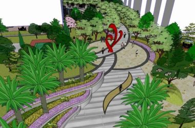 Sketchup景观模型|小区景观,住宅景观,现代风格-BIM建筑网