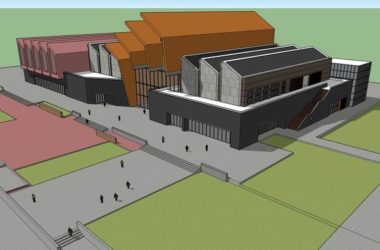 Sketchup文化模型|多层博物馆,文化建筑,现代风格-BIM建筑网