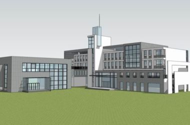 Sketchup办公模型|多层旅游区服务办公楼,现代风格-BIM建筑网