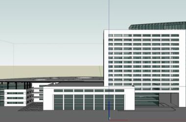 Sketchup办公模型|高层办公楼,现代风格-BIM建筑网
