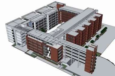 Sketchup学校模型|多层小学学校,校园教育建筑,现代风格-BIM建筑网