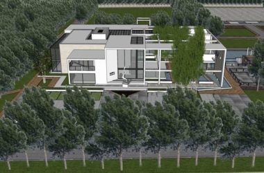 Sketchup商业模型|多层生态餐厅,商业,现代风格-BIM建筑网