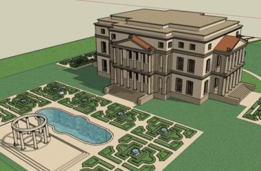 Sketchup办公模型|多层意大利复兴大厦,办公楼,古典风格-BIM建筑网