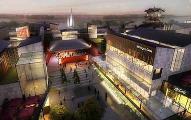 Sketchup商业模型|多层商业街,现代风格-BIM建筑网