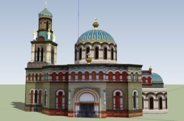 Sketchup文化模型|多层东正教教堂,文化建筑,古典风格-BIM建筑网