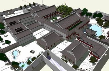 Sketchup景观模型|扬州何园,园林景观,中式风格,中式园林-BIM建筑网