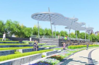 Sketchup景观模型|园艺广场景观,现代风格-BIM建筑网