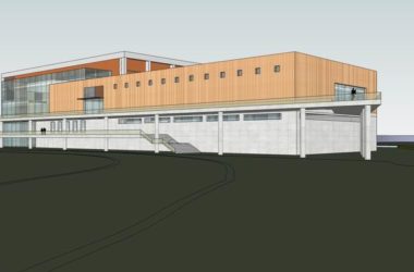 Sketchup体育馆模型|多层学校体育馆,现代风格-BIM建筑网