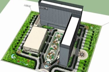 Sketchup办公模型|高层办公楼,写字楼,商业,现代风格-BIM建筑网
