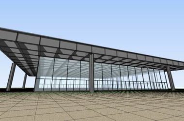 Sketchup文化模型|多层柏林美术馆新馆,文化建筑,现代风格-BIM建筑网