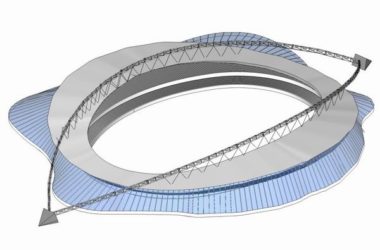 Sketchup体育馆模型|多层体育馆,现代风格-BIM建筑网