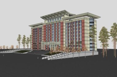 Sketchup办公模型|高层办公楼,古典风格-BIM建筑网