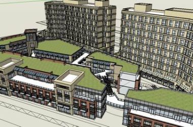 Sketchup综合体模型|多层综合体,办公楼,住宅,商业,古典风格-BIM建筑网