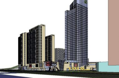 Sketchup综合体模型|多高层综合体,办公楼,住宅,底层商业,现代风格-BIM建筑网