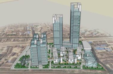 Sketchup综合体模型|超高层办公楼综合体,底层商业,酒店,住宅,公建,现代风格-BIM建筑网