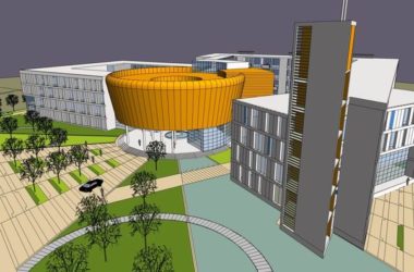 Sketchup办公模型|多层成都消防指挥中心,办公,现代风格-BIM建筑网