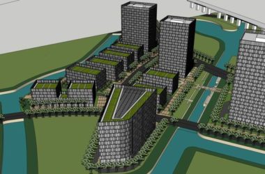Sketchup办公模型|高层办公楼,现代风格-BIM建筑网