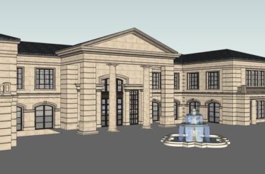 Sketchup商业模型|多层红酒会所,商业,古典风格-BIM建筑网