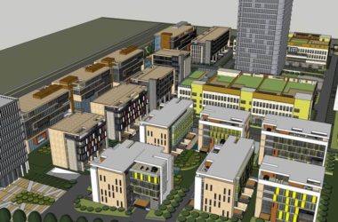 Sketchup办公模型|多层高层办公楼,现代风格-BIM建筑网