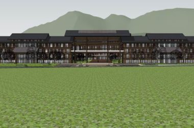 Sketchup办公模型|多层办公楼,古典风格-BIM建筑网