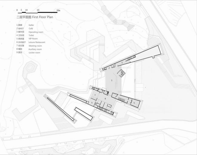 BIM建筑|黄地盘上错落睁开的“折扇”:郑州建业足球小镇旅客中间 / 水石设计 BIM建筑|黄地盘上错落睁开的“折扇”:郑州建业足球小镇旅客中间 / 水石设计