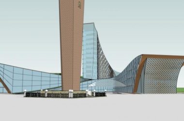 Sketchup文化模型|多层展览馆,文化建筑,现代风格-BIM建筑网
