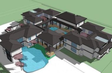 Sketchup酒店模型|多层会所度假村酒店,现代中式-BIM建筑网