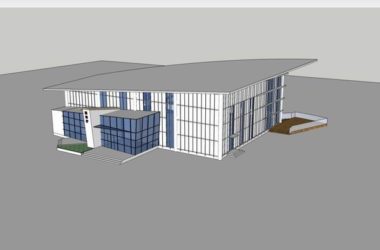 Sketchup文化模型|多层报告厅,文化建筑,现代风格-BIM建筑网