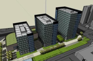 Sketchup办公模型|多层办公楼,现代风格-BIM建筑网
