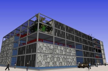 Sketchup办公模型|多层办公楼,现代风格-BIM建筑网