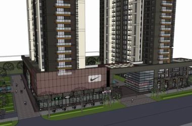 Sketchup住宅模型|高层住宅,底层商业,现代风格-BIM建筑网