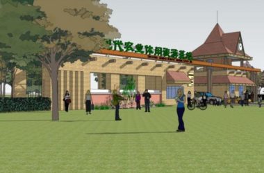 Sketchup景观模型|旅游景区景观,古典风格-BIM建筑网