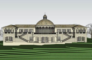 Sketchup商业模型|餐饮中心,商业,古典风格-BIM建筑网
