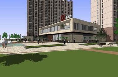 Sketchup住宅模型|高层住宅,小区会所,现代风格-BIM建筑网
