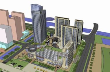 Sketchup综合体模型|多高层商业综合体,办公楼,商业,住宅,现代风格-BIM建筑网